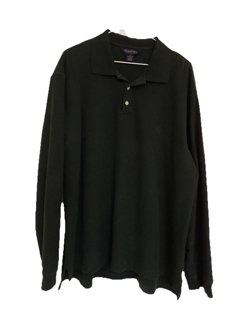 Brooks Brothers green long sleeve polo shirt mens size XL